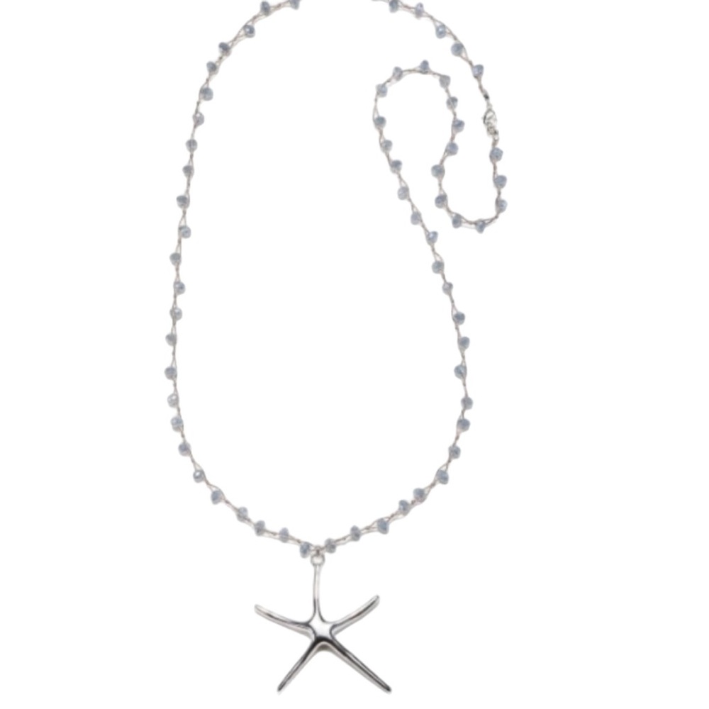 Tommy‎ Bahama Starfish Treasure Silver Pendant Necklace NWT